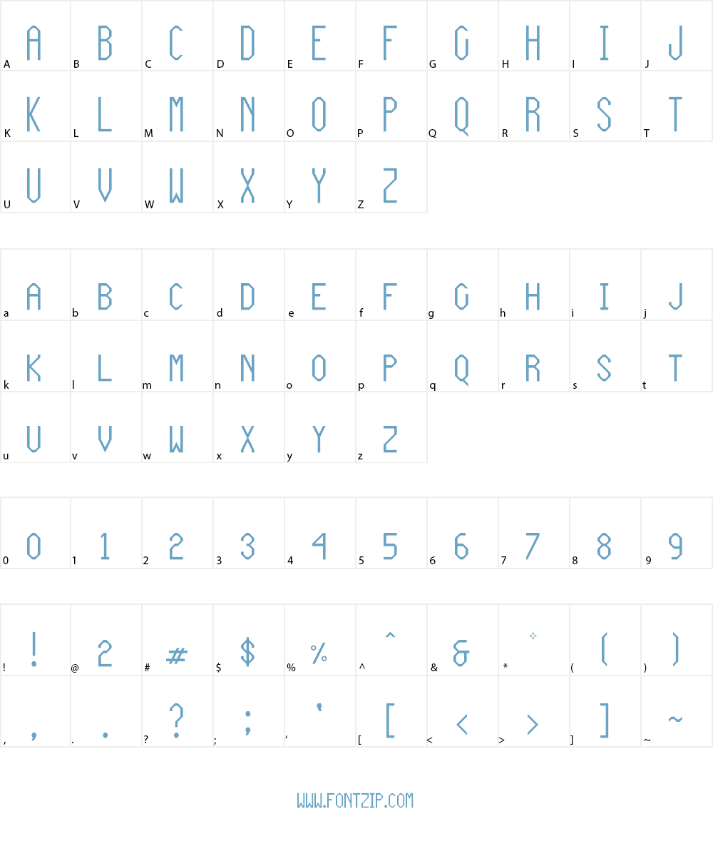 Basil Gothic NBP Font Character