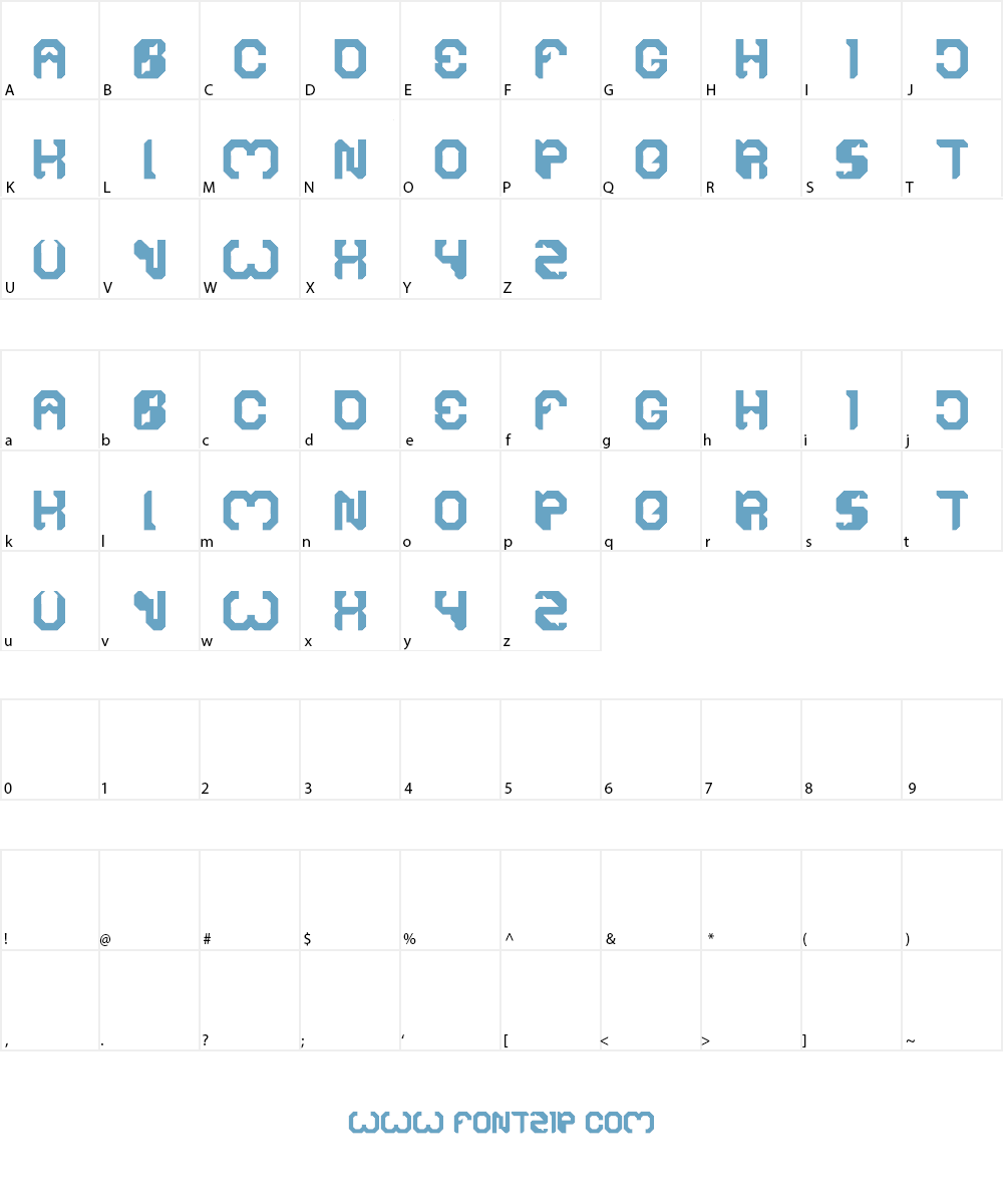 BIZZARE Font Character