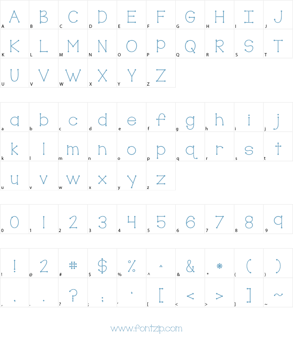 KG True Colors Font Character