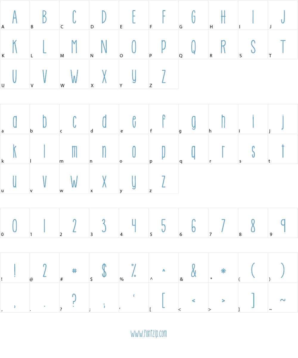 KG How Many Times Font Character