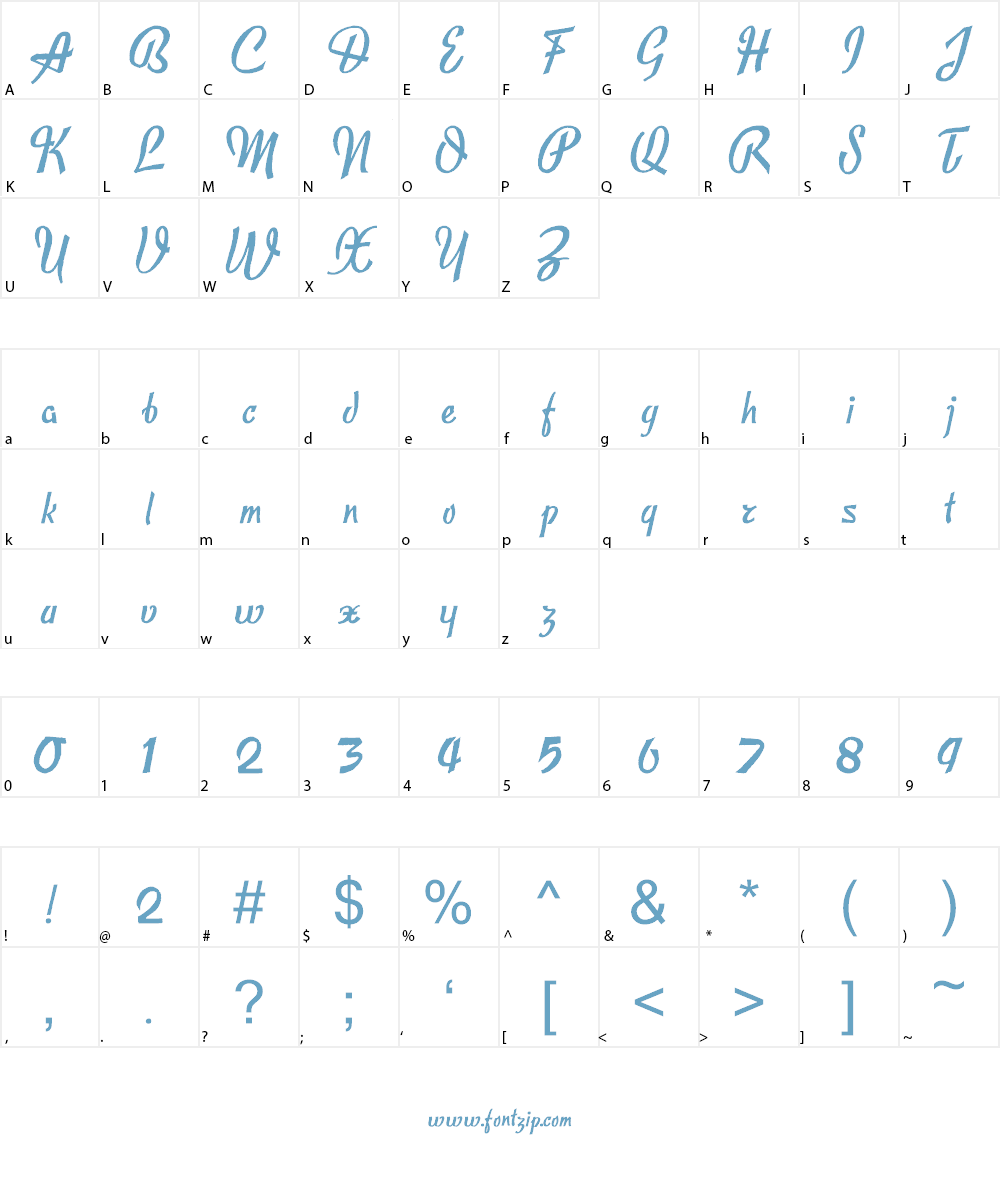 Publicite Font Character