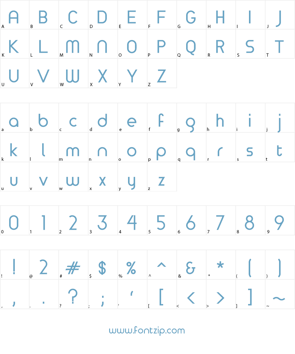 TimeBurner Font Character