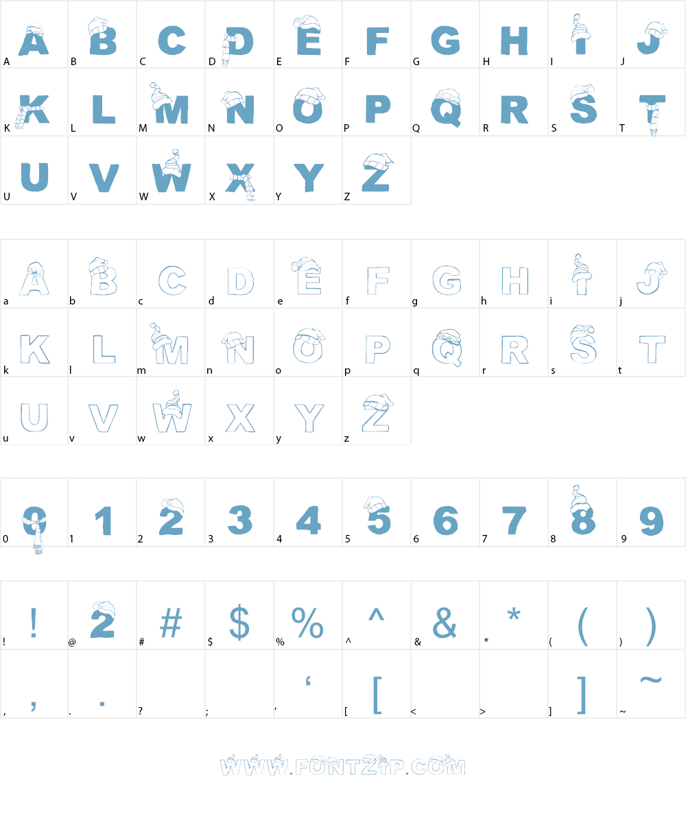 CF Tuques Font Character