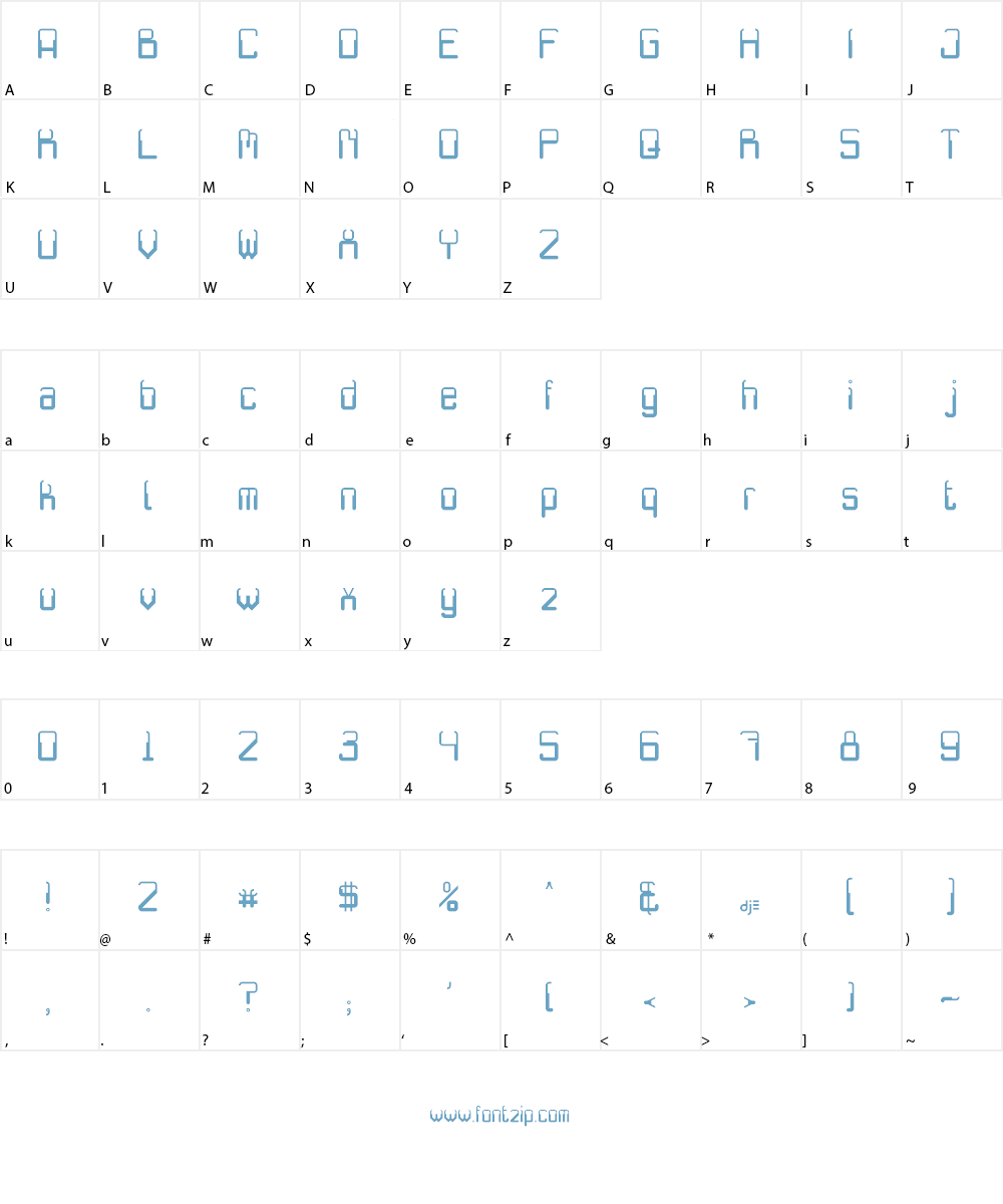 poleng Font Character