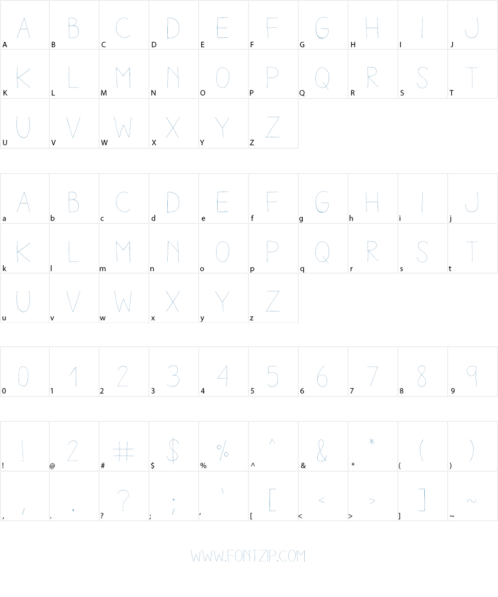 Aracne Font Character