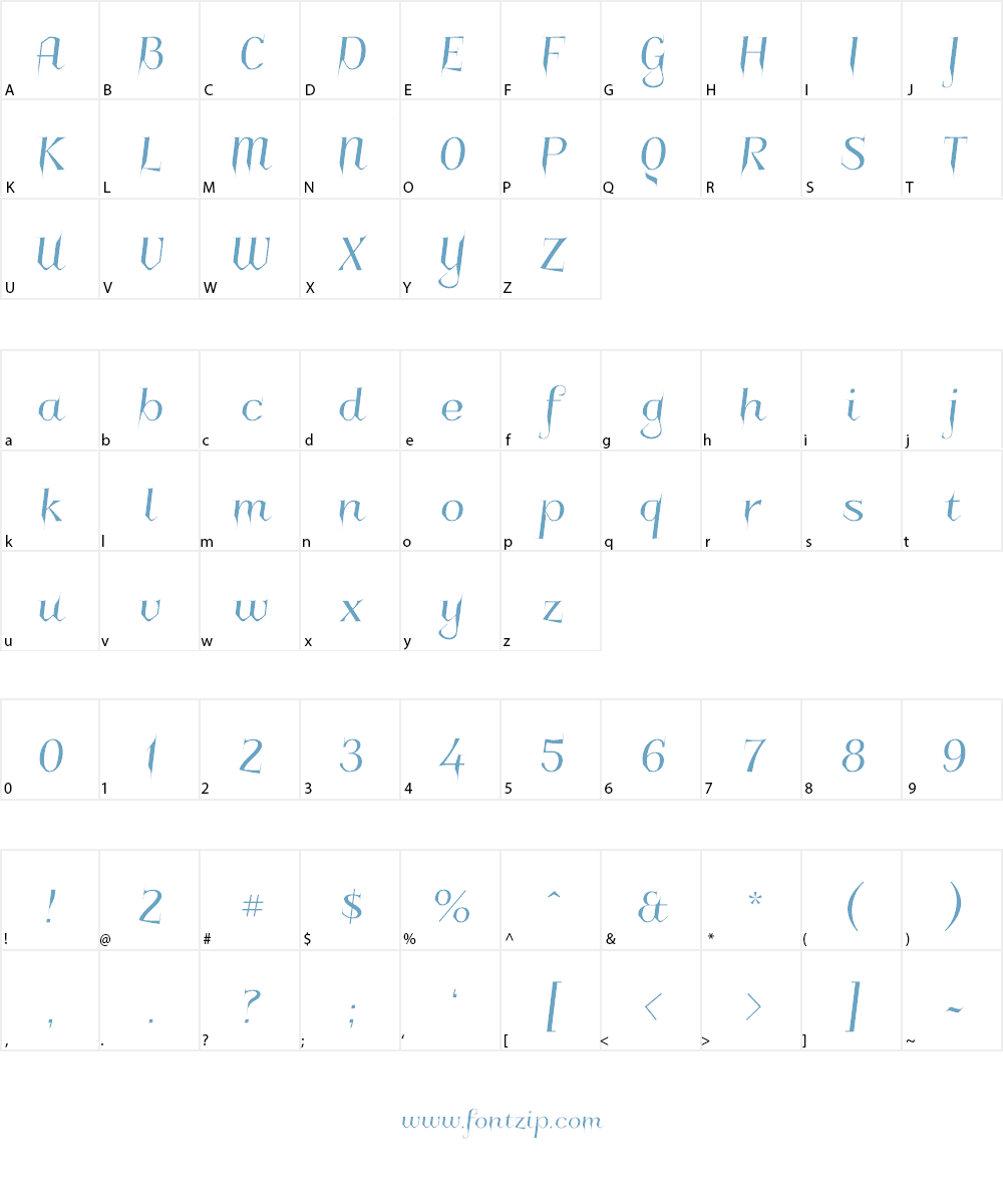 Charakterny Font Character