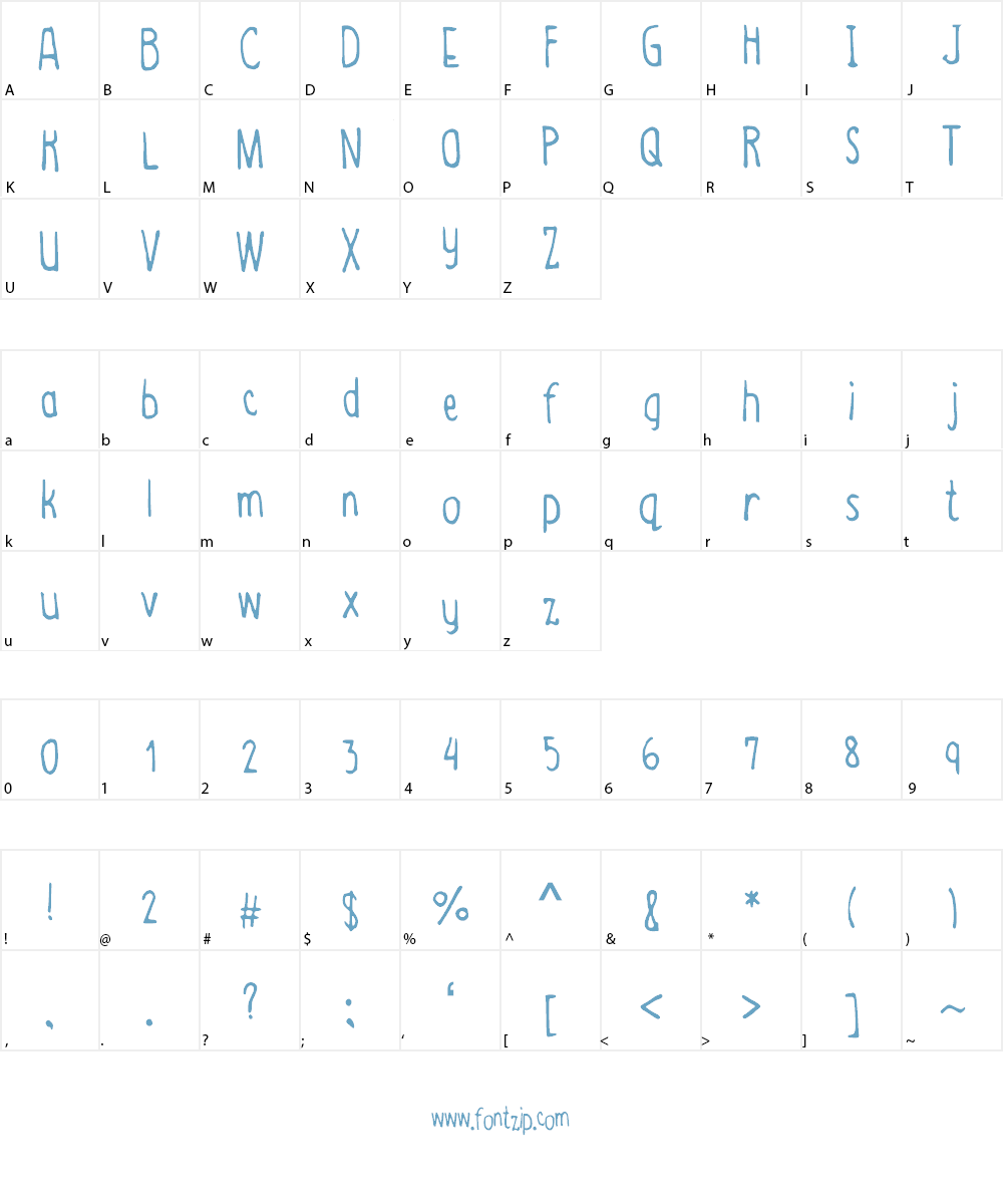 JGHopeOnUs Font Character