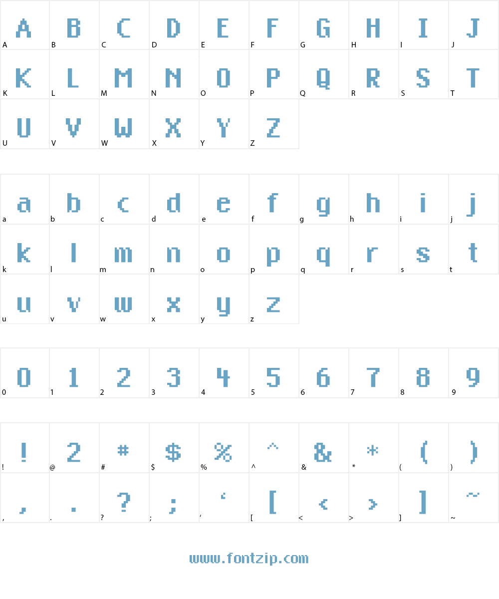 Chixa Font Character
