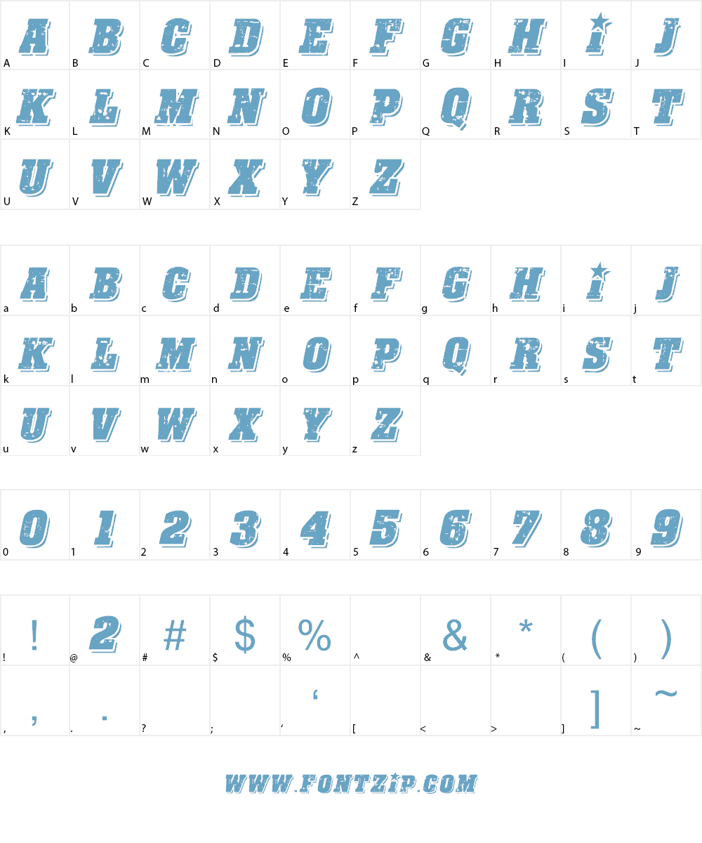CF Revolution Font Character