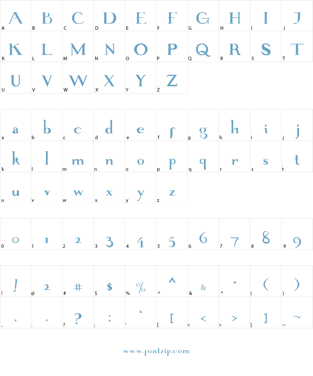 Majetto Font Character