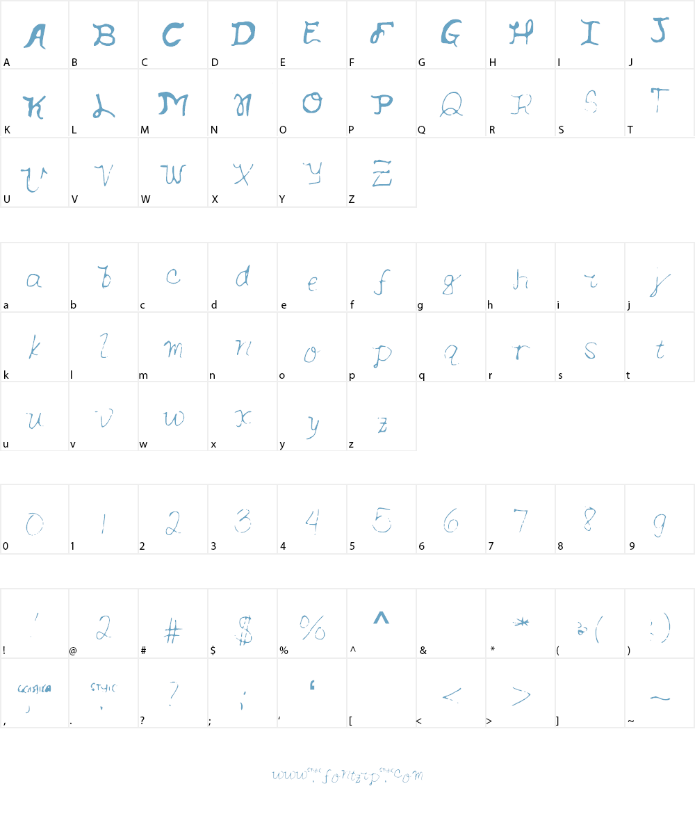 OppaGelaStyle Font Character