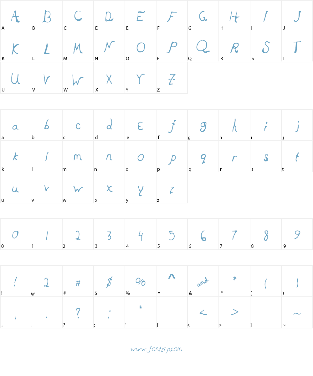 RRQuartet Font Character