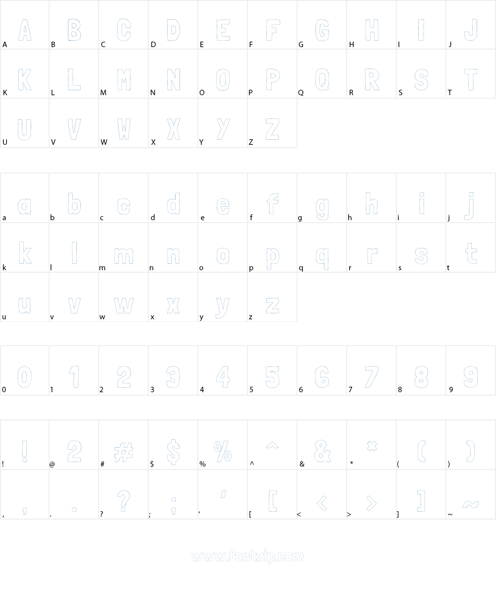 Londrina Solid Font Character