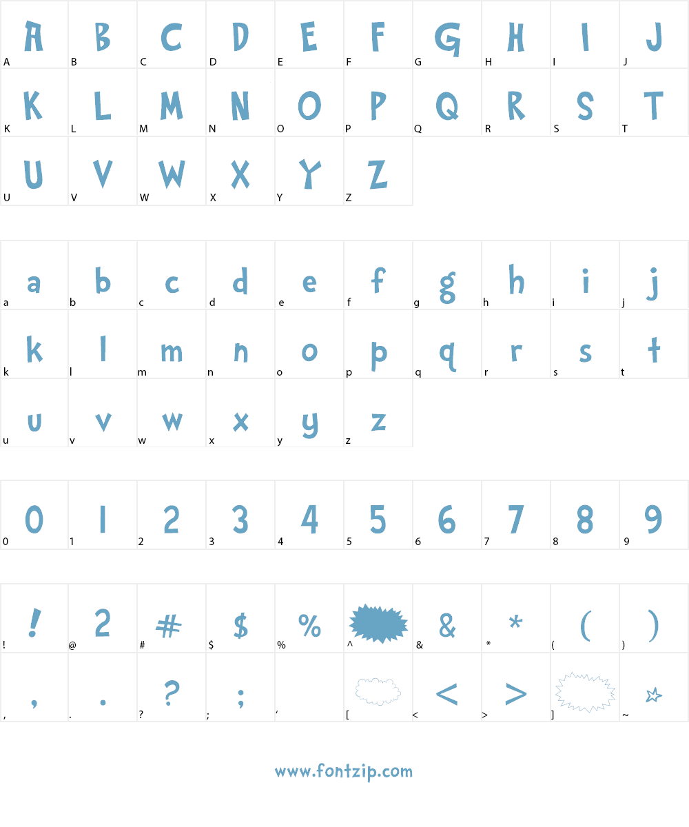 Gabbaland Font Character