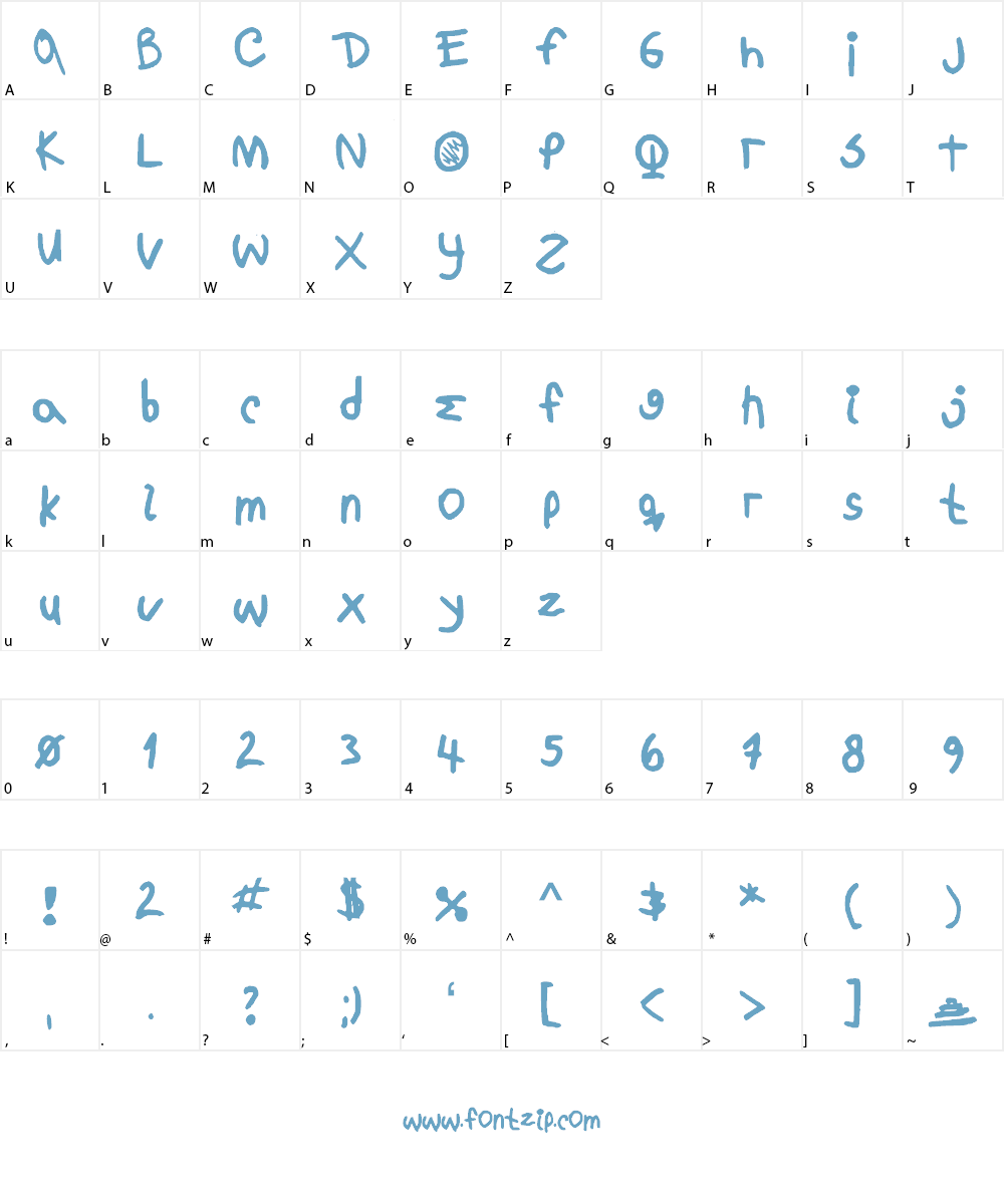 NorthsideNBP Font Character