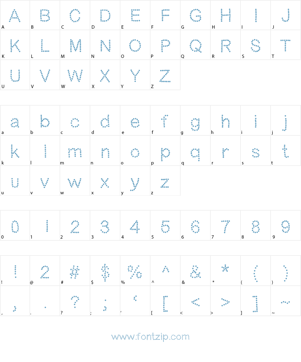 DotNess Font Character