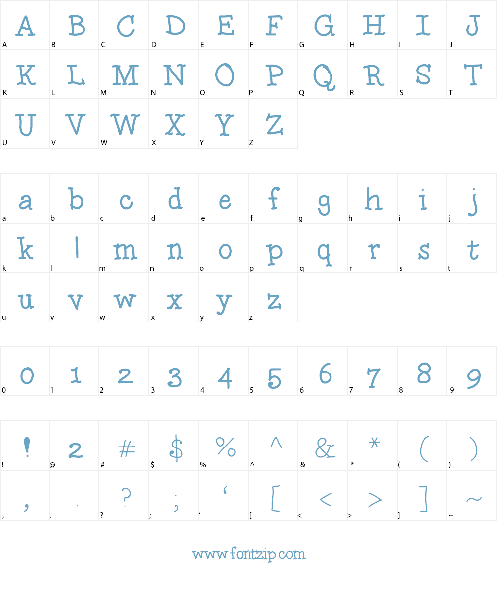 Squishy Font Character