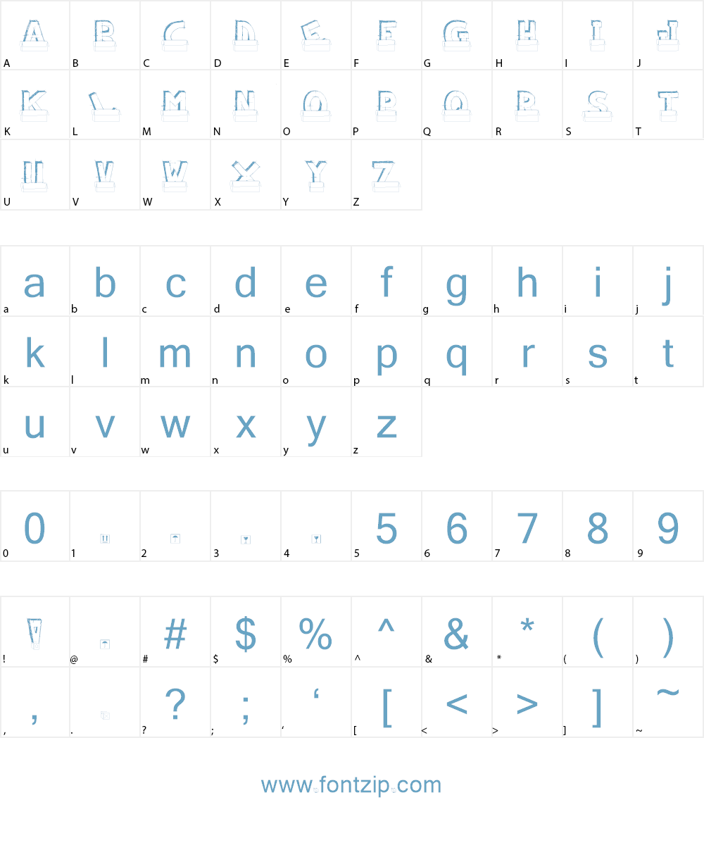Box Font Character