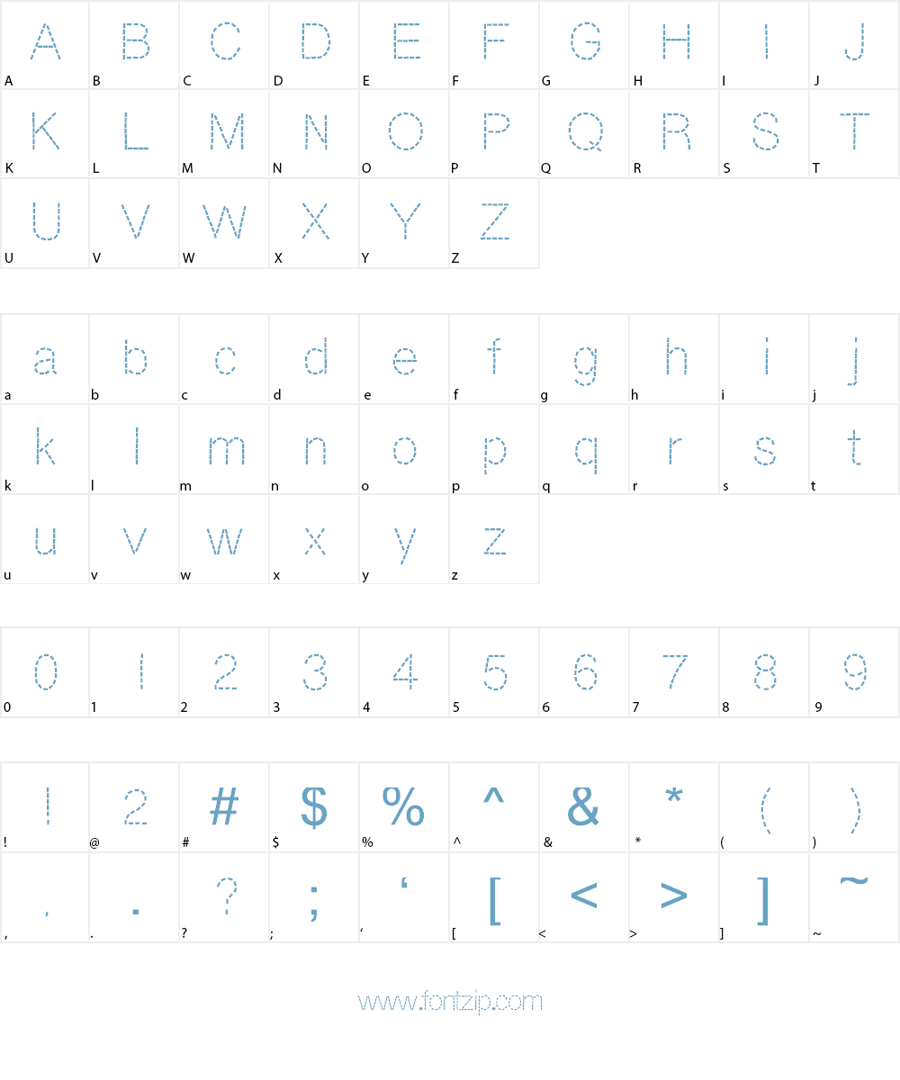 DashNess Font Character