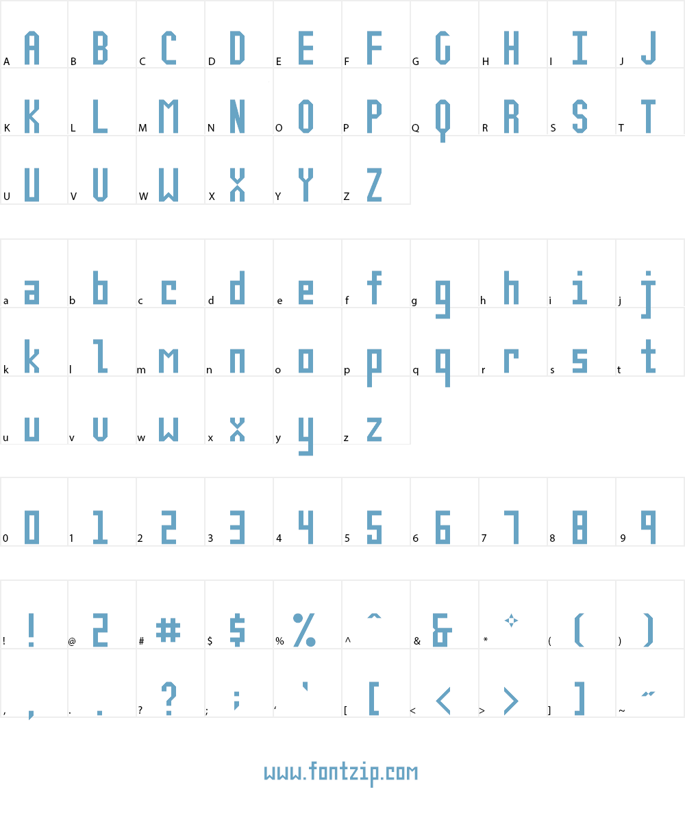 Stevenage NBP Font Character