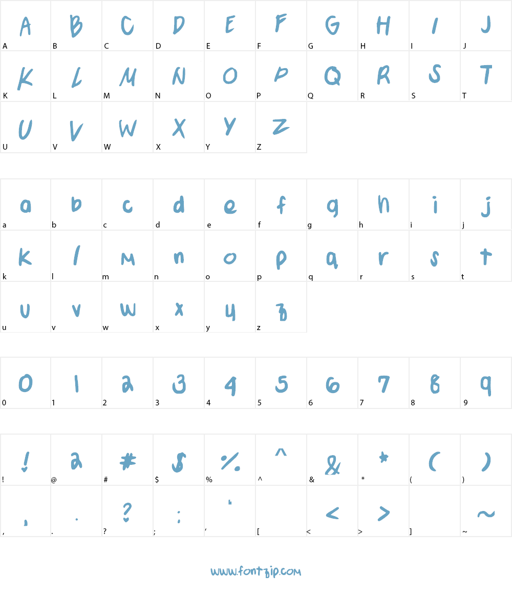 Andie Font Character