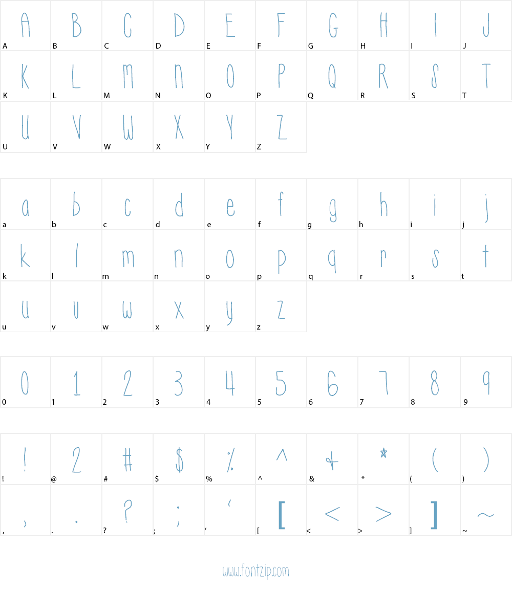 Hyperness Font Character