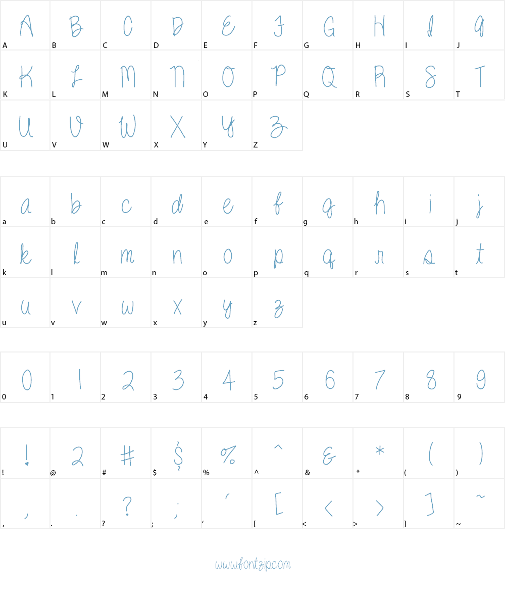 Kenzie Font Character