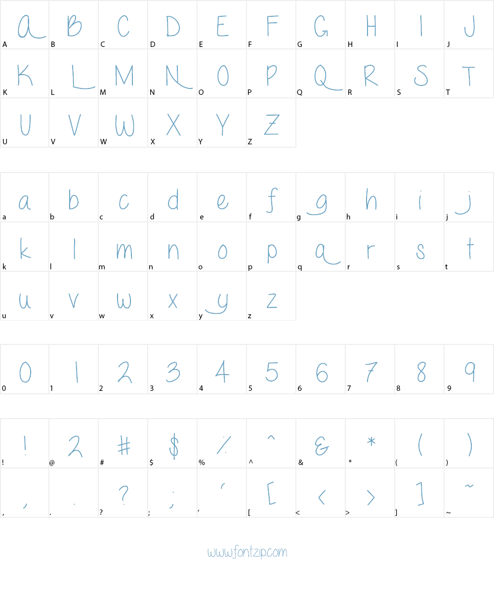 LoveMeForever Font Character