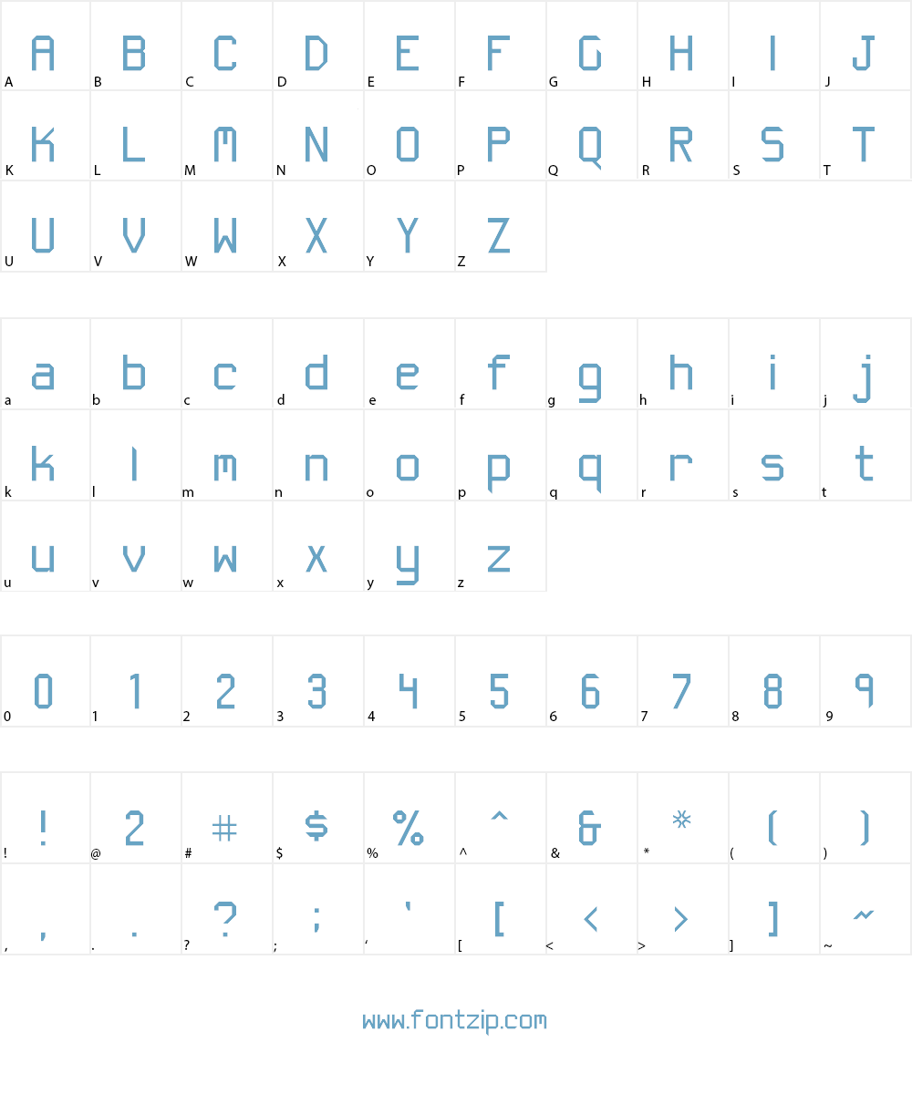 Skyline Beach NBP Font Character