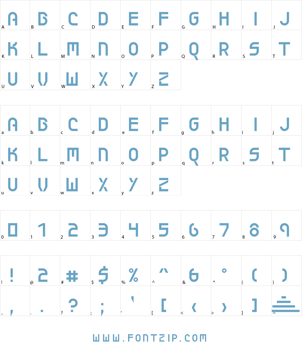 Energy Dome NBP Font Character