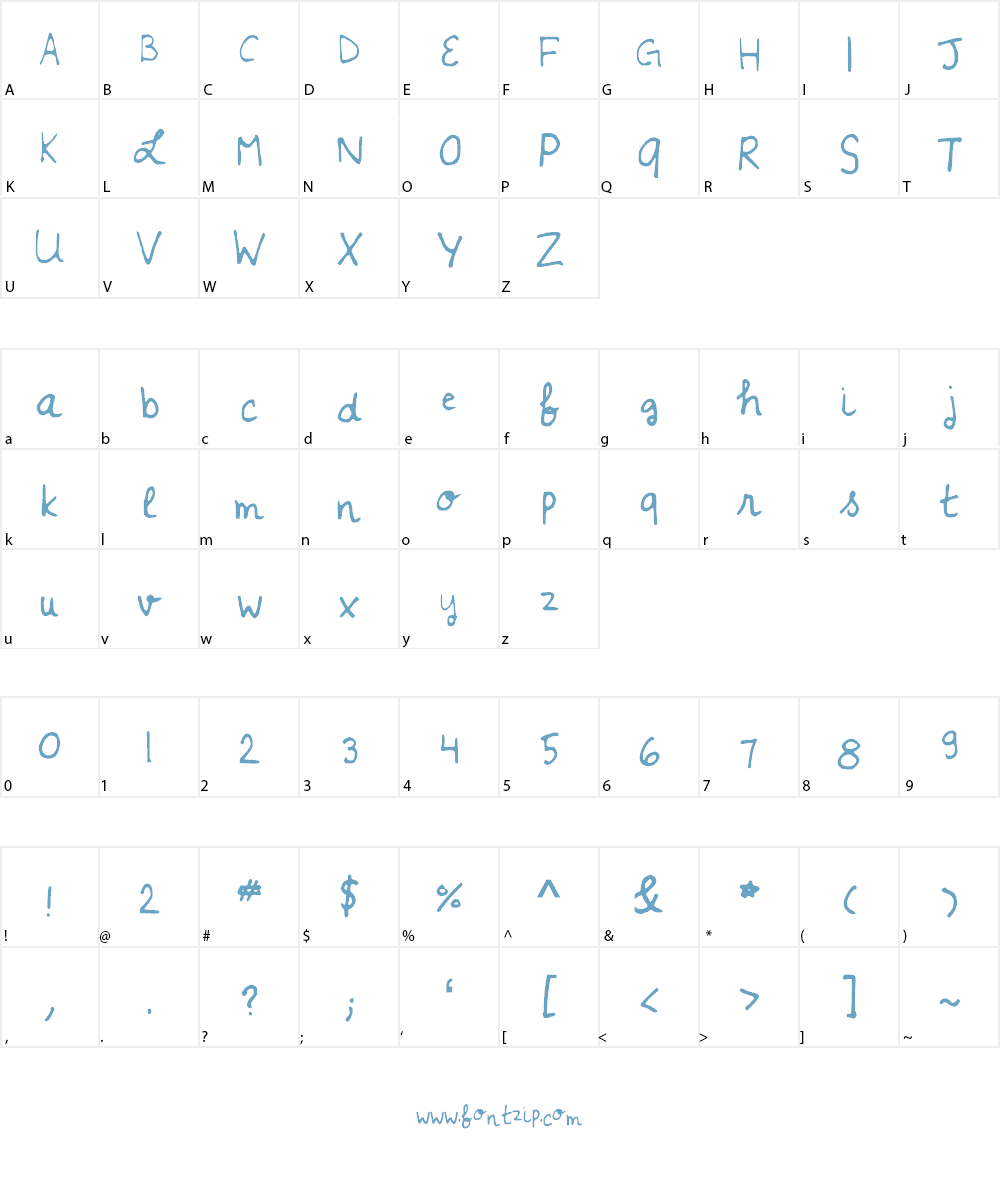 LSMiserableandMagical Font Character