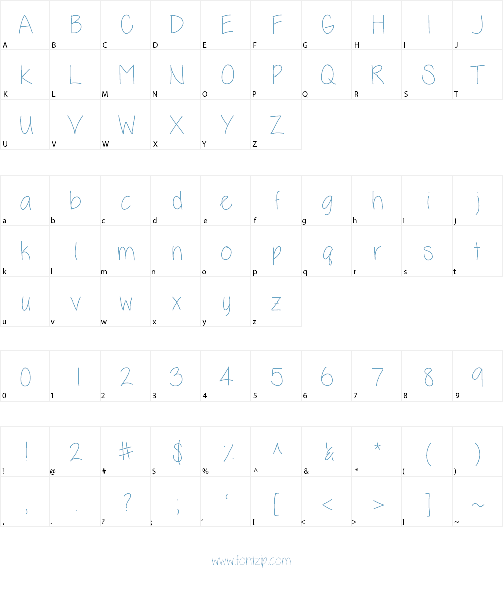 KelliLynn Font Character