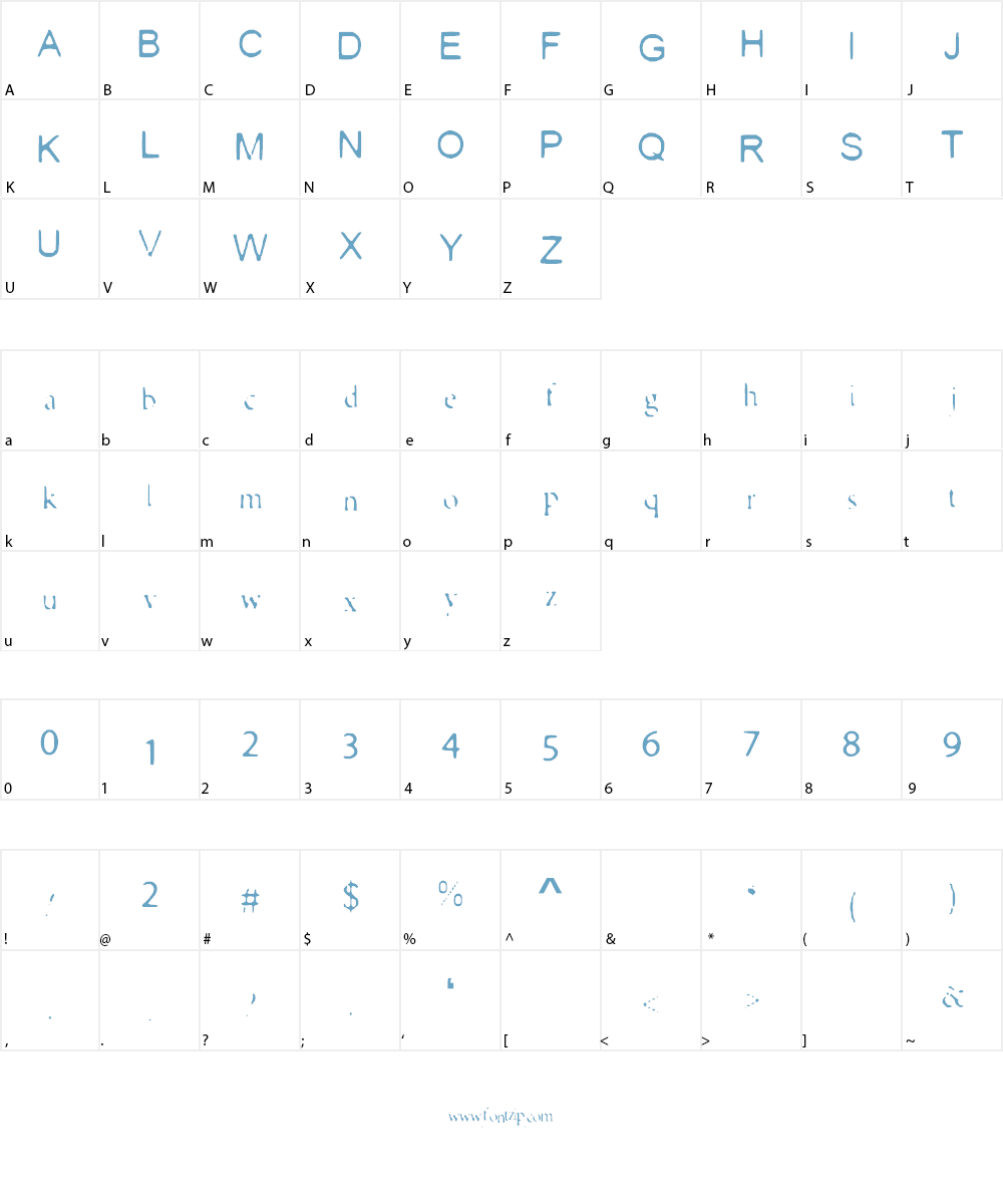 SAMixture Font Character