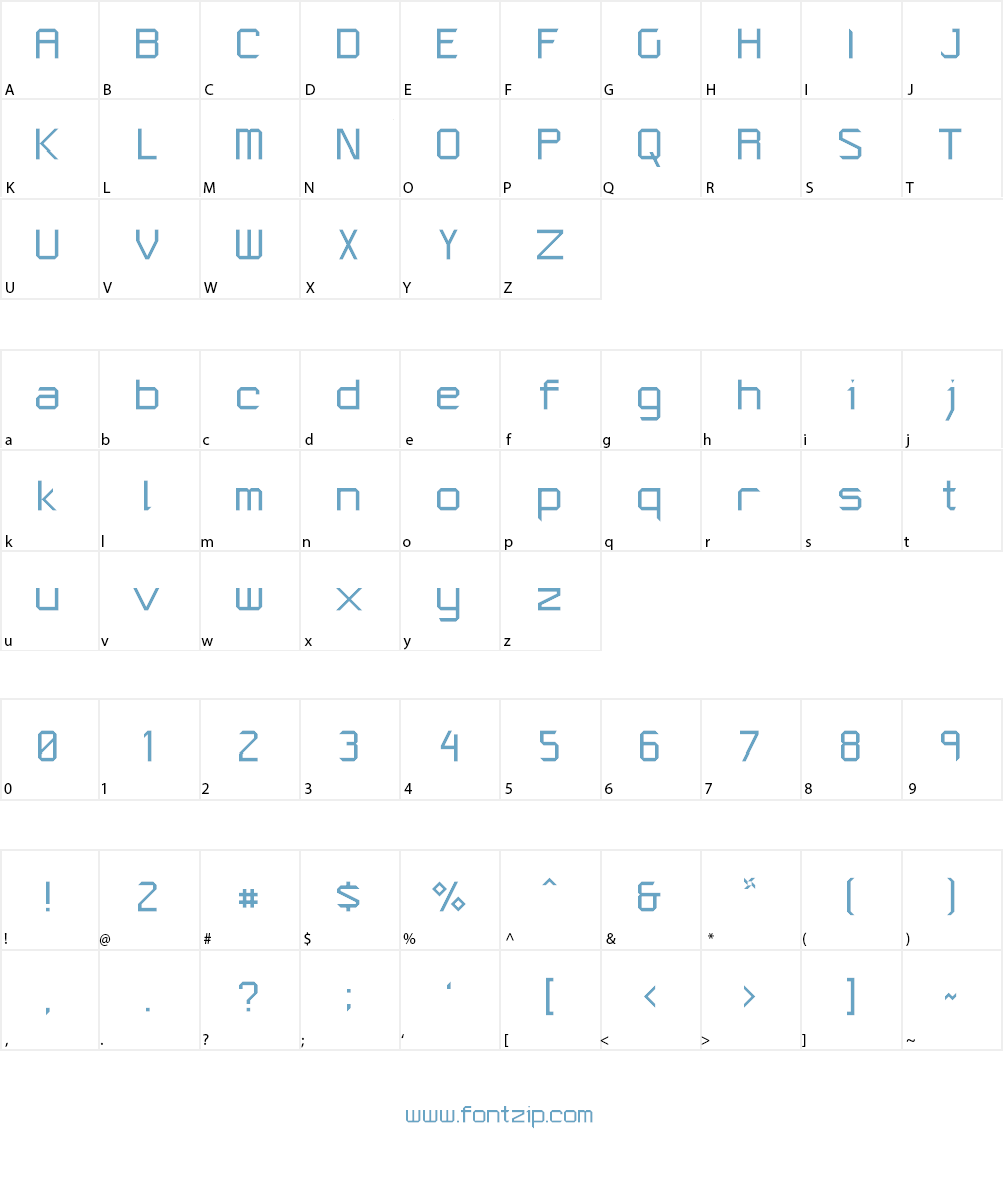Spyware NBP Font Character