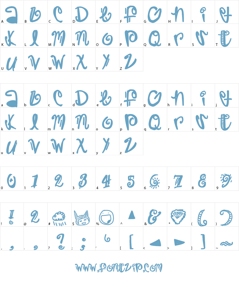 Trap Font Character