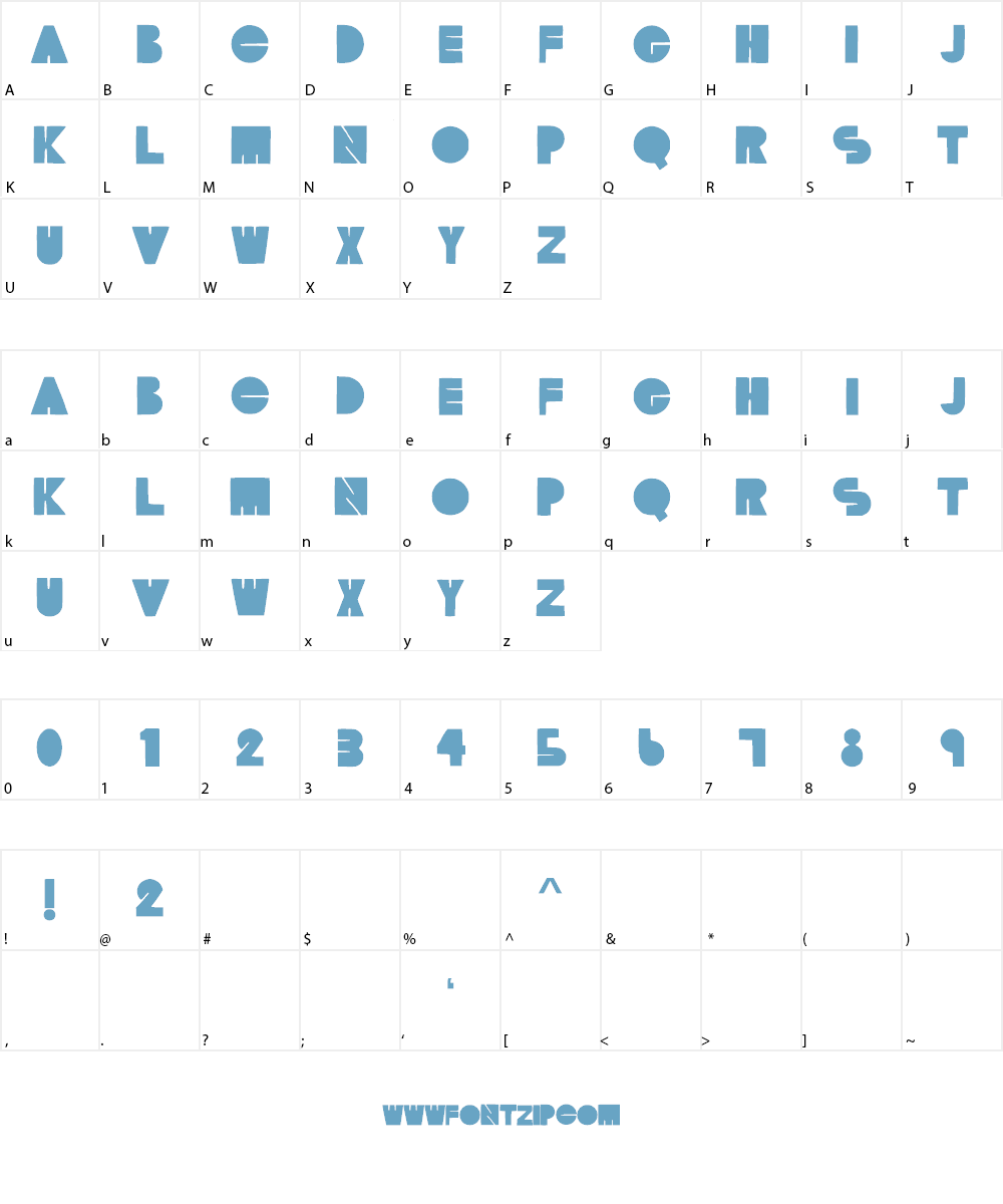 TMTonite Font Character