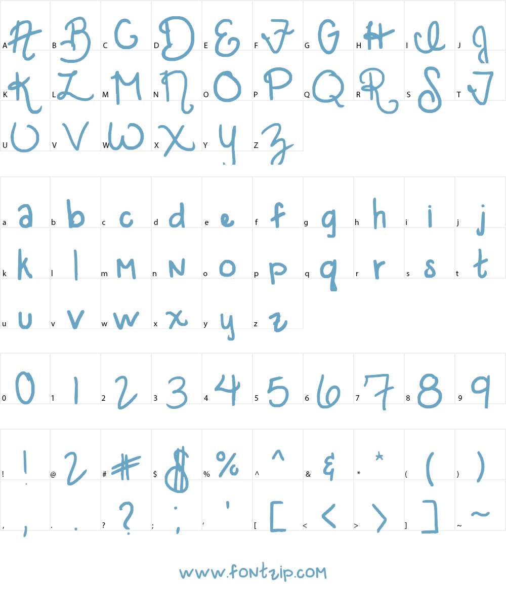 font_of_bttfaddict Font Character