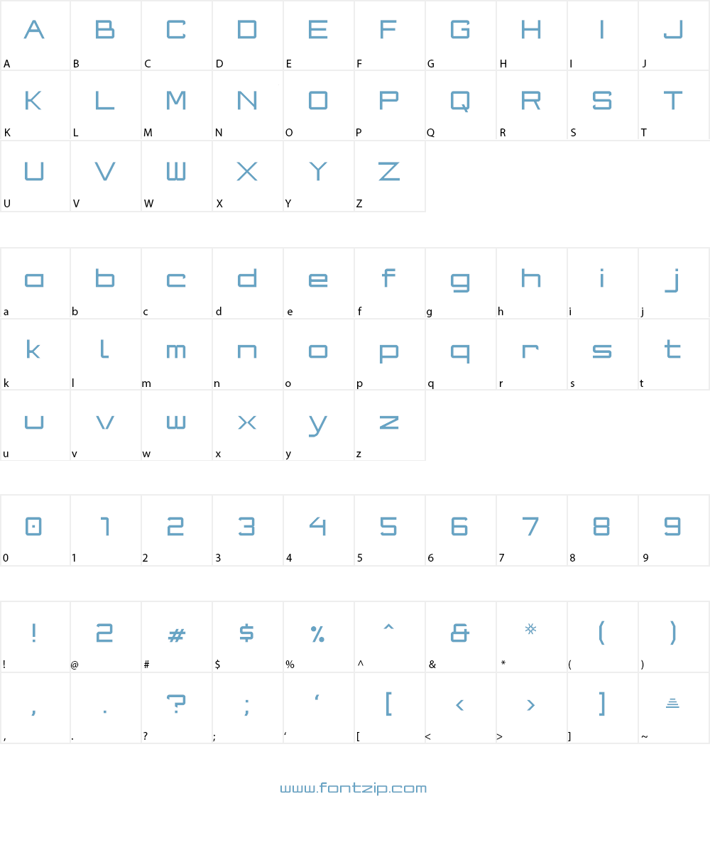 Blackpool Gothic NBP Font Character