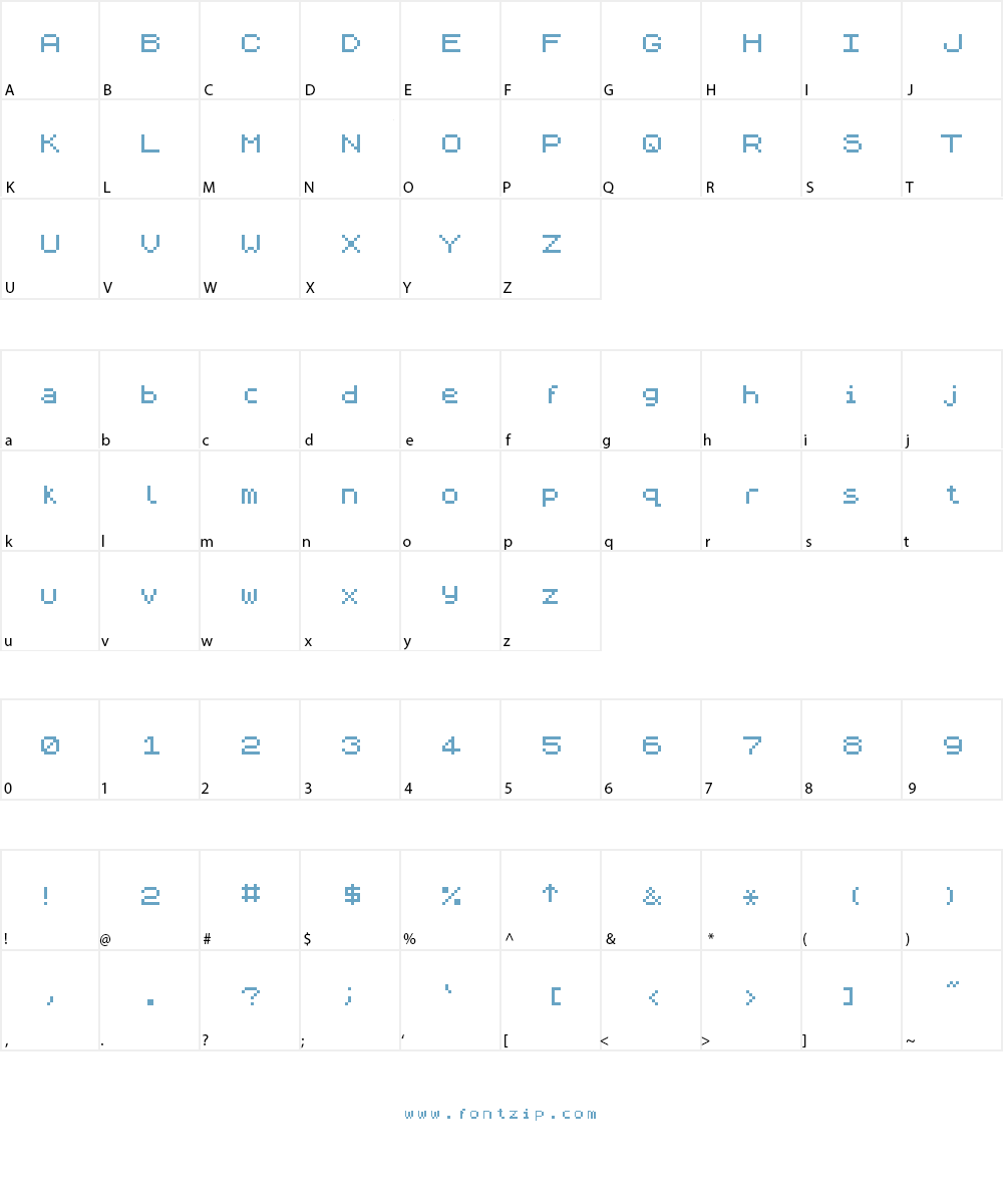 ZX Spectrum-7 Font Character