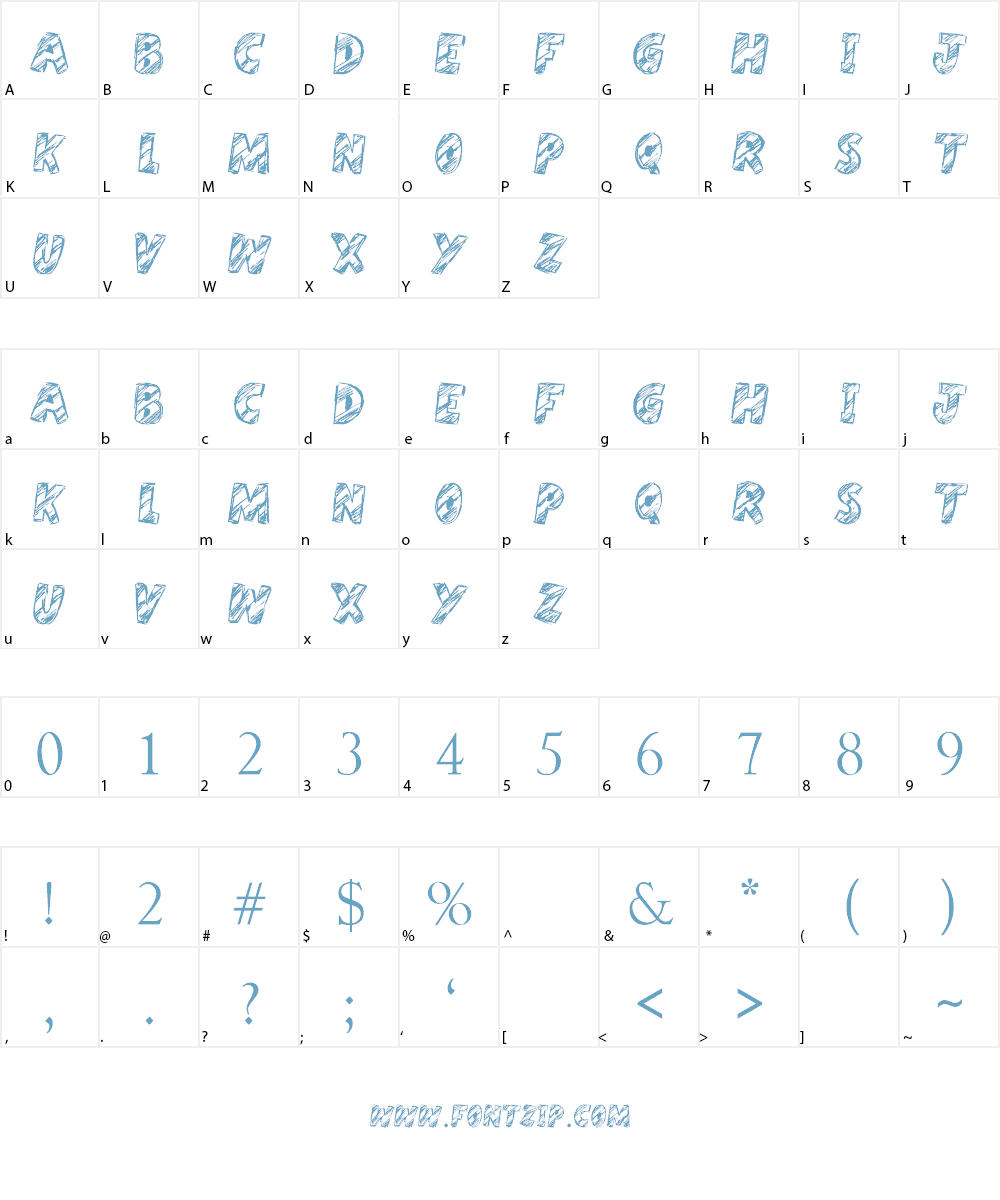 Harristoon Font Character