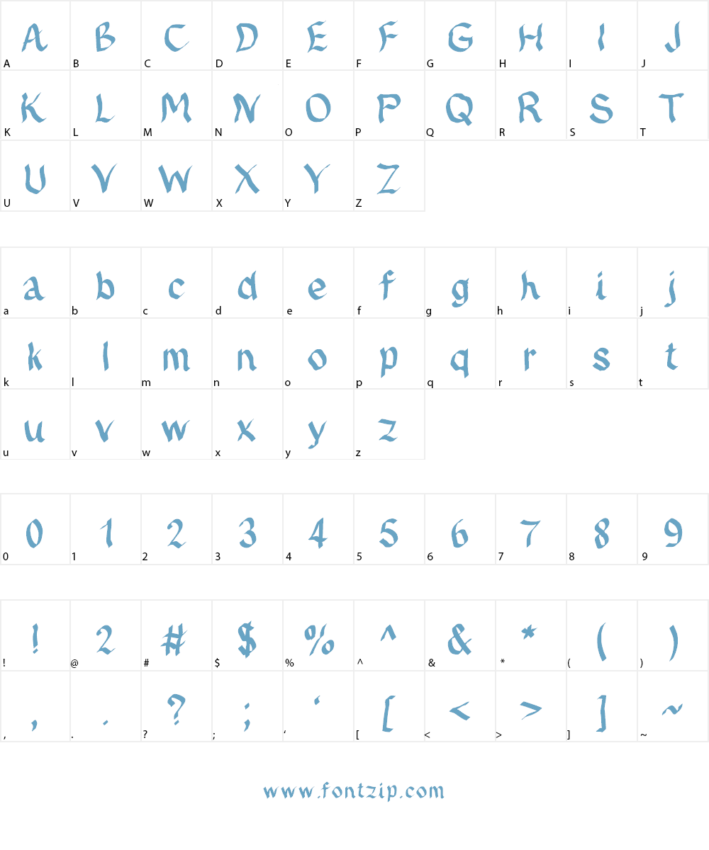JDFynx Font Character