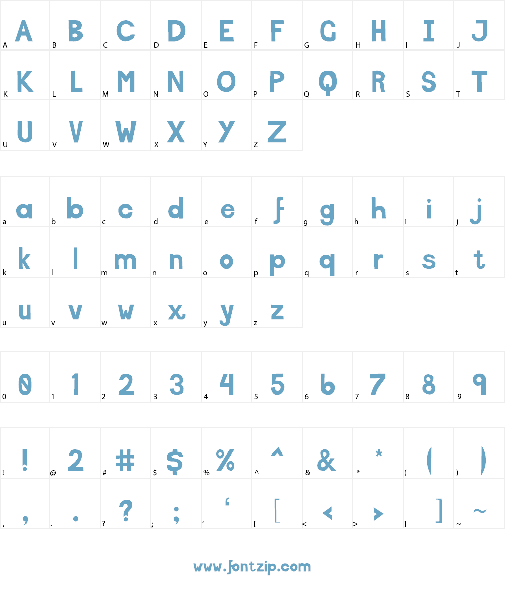 Boston Font Character