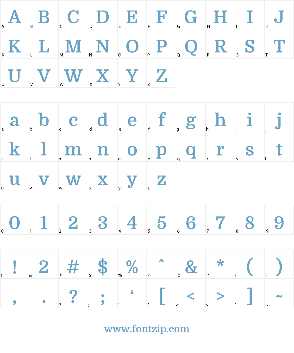 Domine Font Character