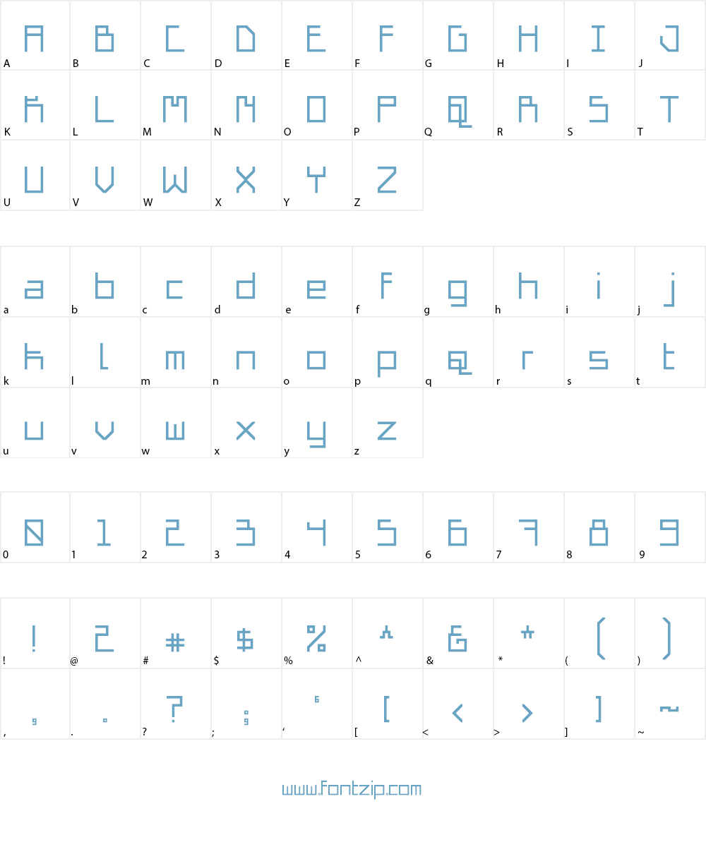 Pesagi Kuru Font Character