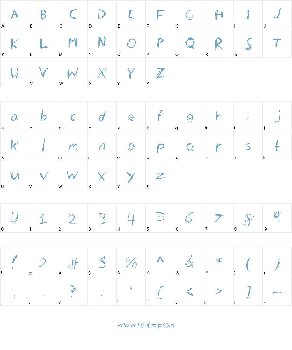 ScratchThat Font Character