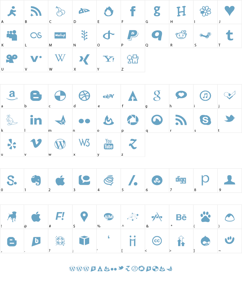 Just Vector Font Character