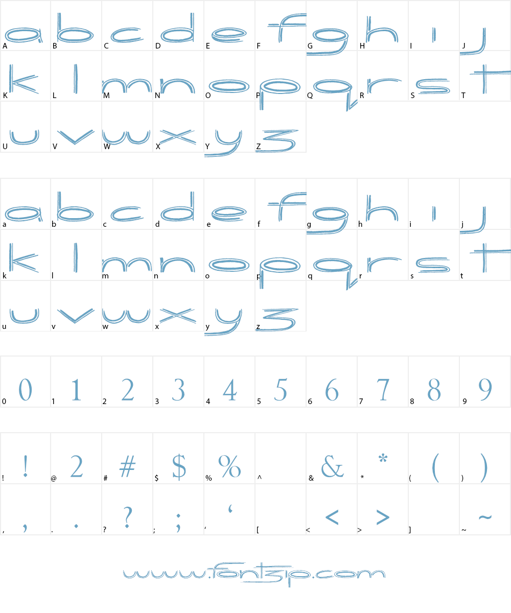 Biogalaxy Font Character