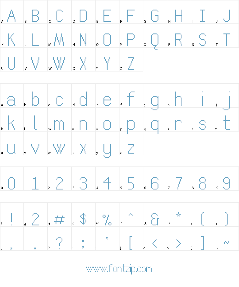 Calibration Gothic NBP Latin Font Character