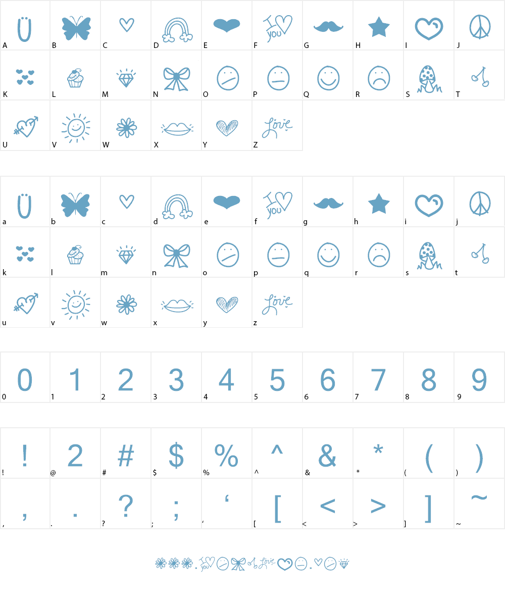 VBdings Font Character