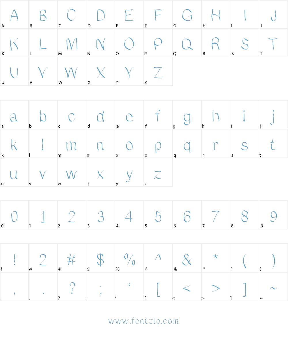 JDWave Font Character